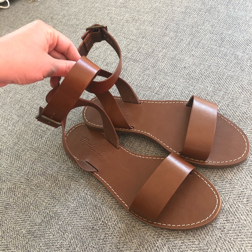 Never Worn Leather Madewell Sandals - Size 6